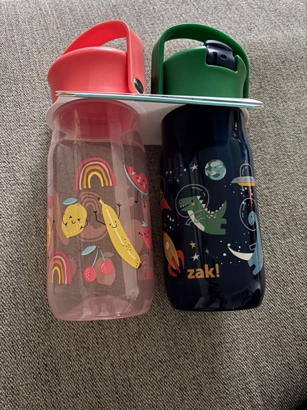Zak! Kids Space & Fruit Duo Water Bottles - Pink & Navy